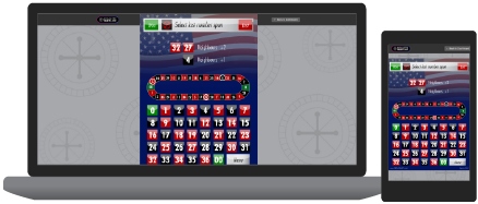 Screenshots of Double Zero Roulette Tool interface