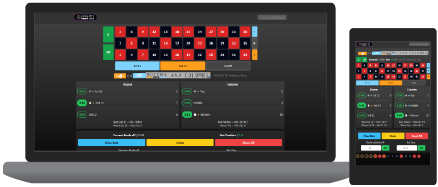 Screenshot of Hot or Not Dozens & Columns Roulette Tool interface